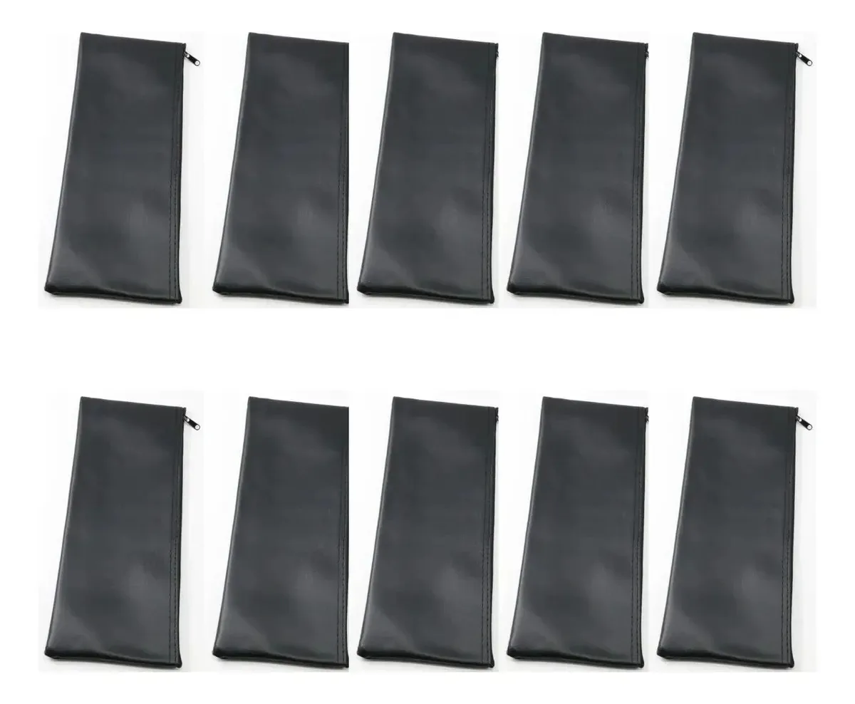 Kit 10 Bag Couro Microfone Sem Fio Alta Qualidade Preto