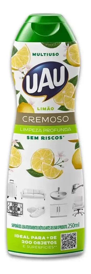Saponaceo Cremoso Uau 250ml Limao
