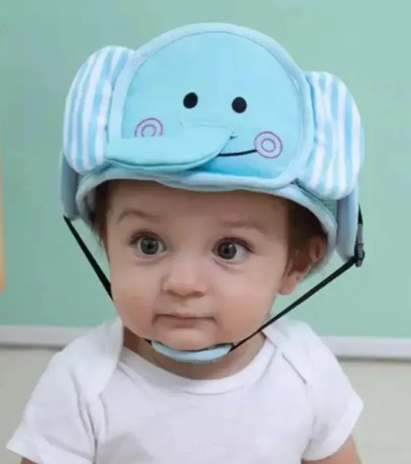 Capacete De Proteção Bebê Segurança Conforto Infantil Cor Elefante Liso