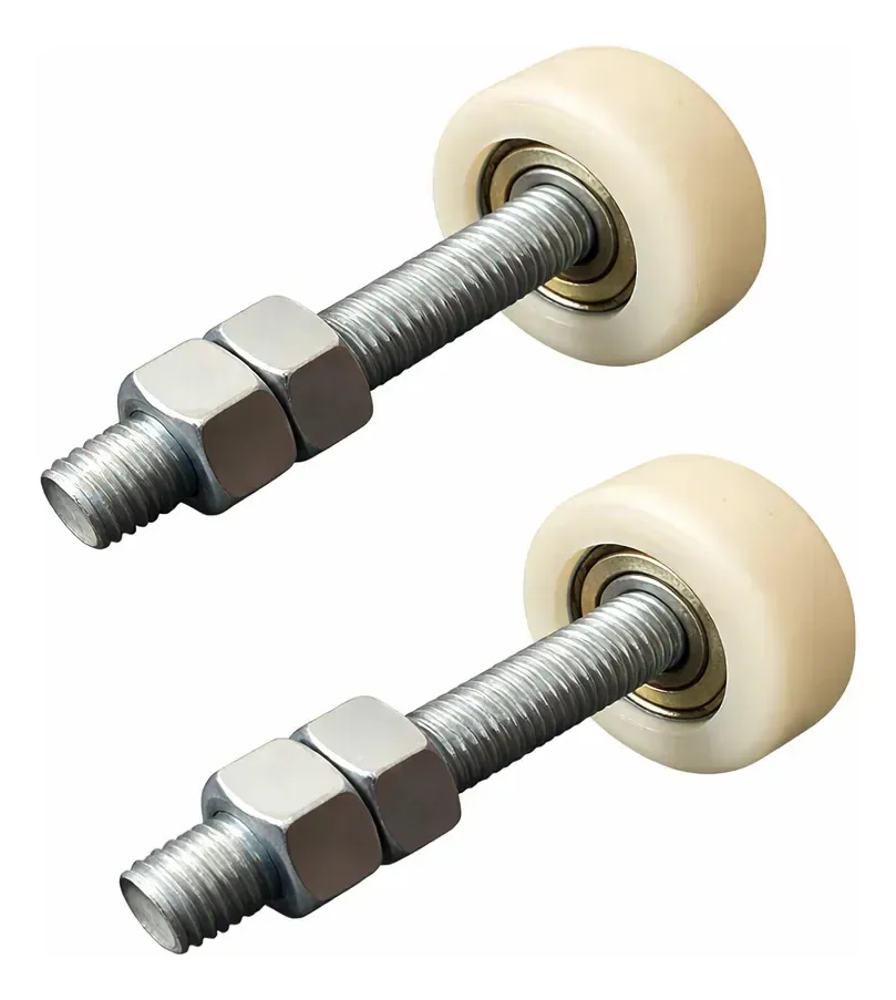 2 Roldanas Para Guia Superior 44mm Nylon Portão Deslizante