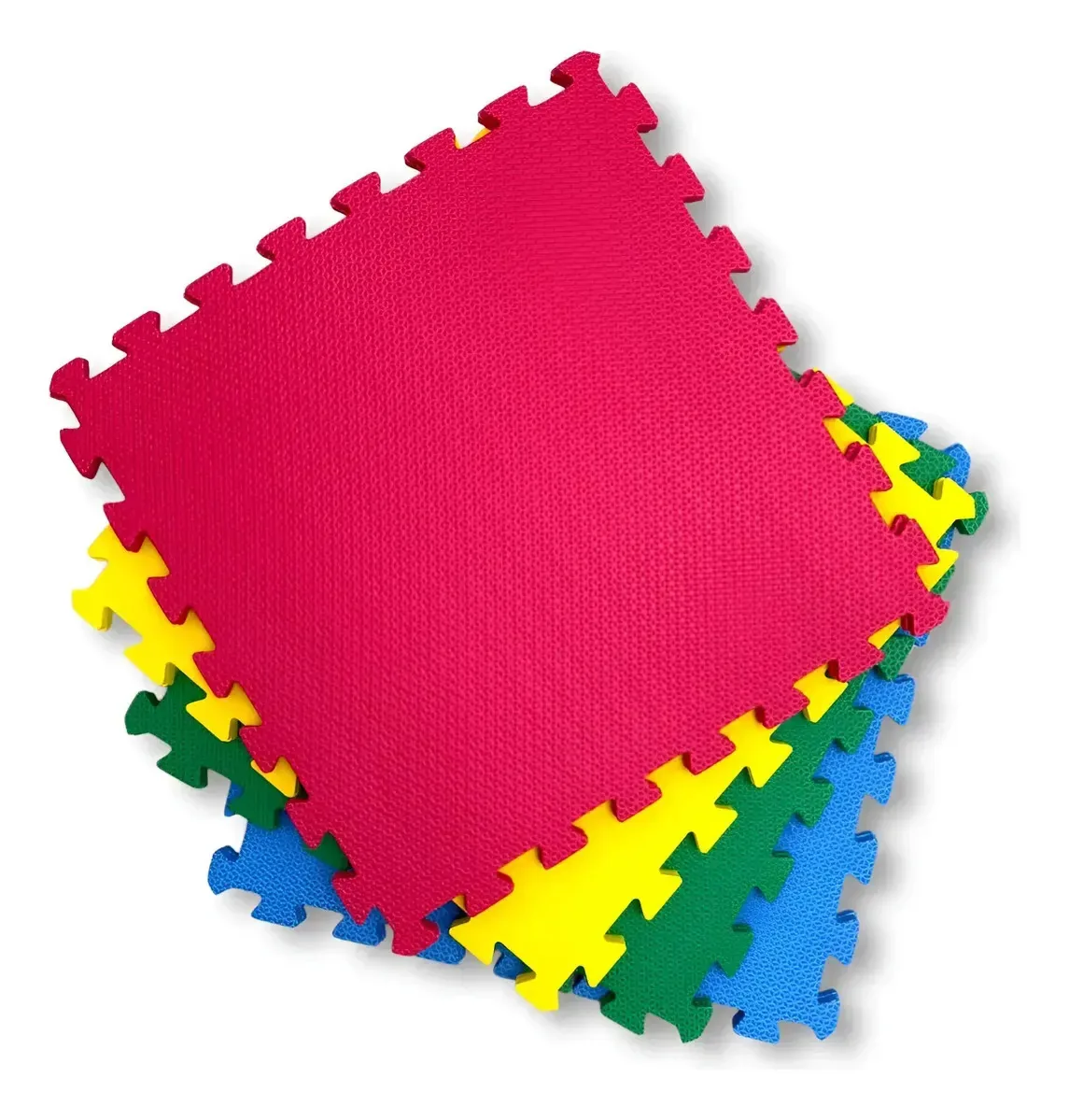 Kit 8 Placas Tapete Eva Tatame Premium Colorido 50x50cm 10mm