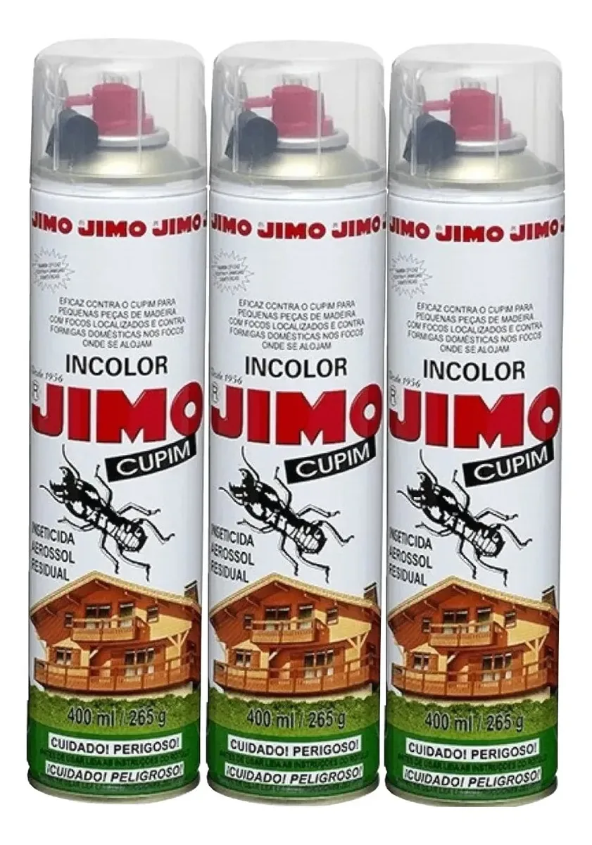 3 Mata Cupim Rápido Jimo Mata Cupins E Brocas