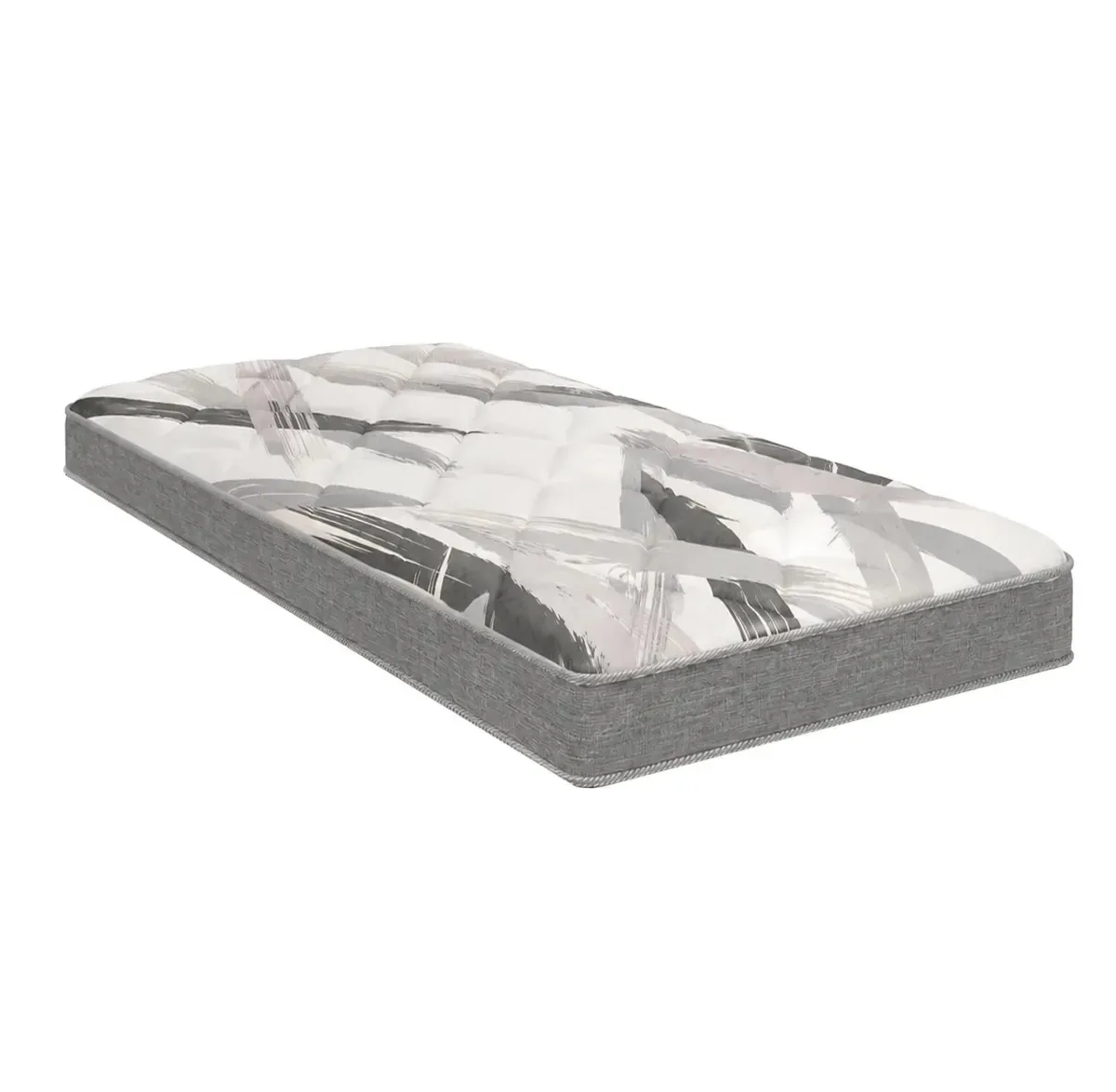 Colchão Paris Solteiro Cinza 188x78x14 - Portobel - Shark Colchões