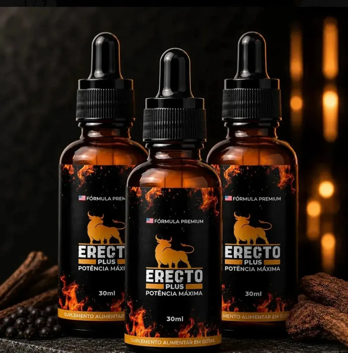 3x Erecto Plus 30ml - Loja - Imediato