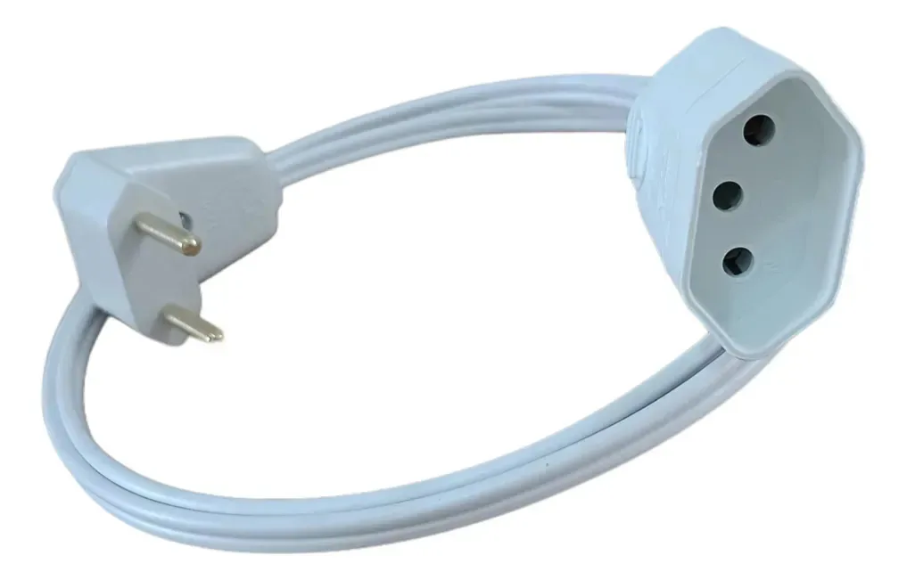 Extensao 1,40 Mts Branca 1 Tomada 10a Fio 1,5 Mod.rli-1081