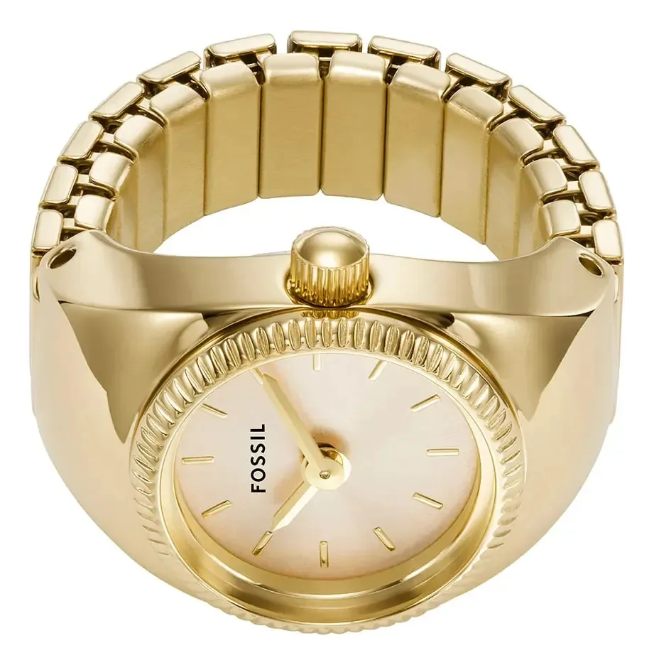 Relógio Anel Fossil Feminino Dourado - Es5246/1dn Dourado
