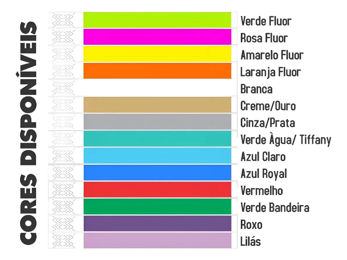 Pulseira de Identificação para Festas e Eventos Personalizada - Maniavip
