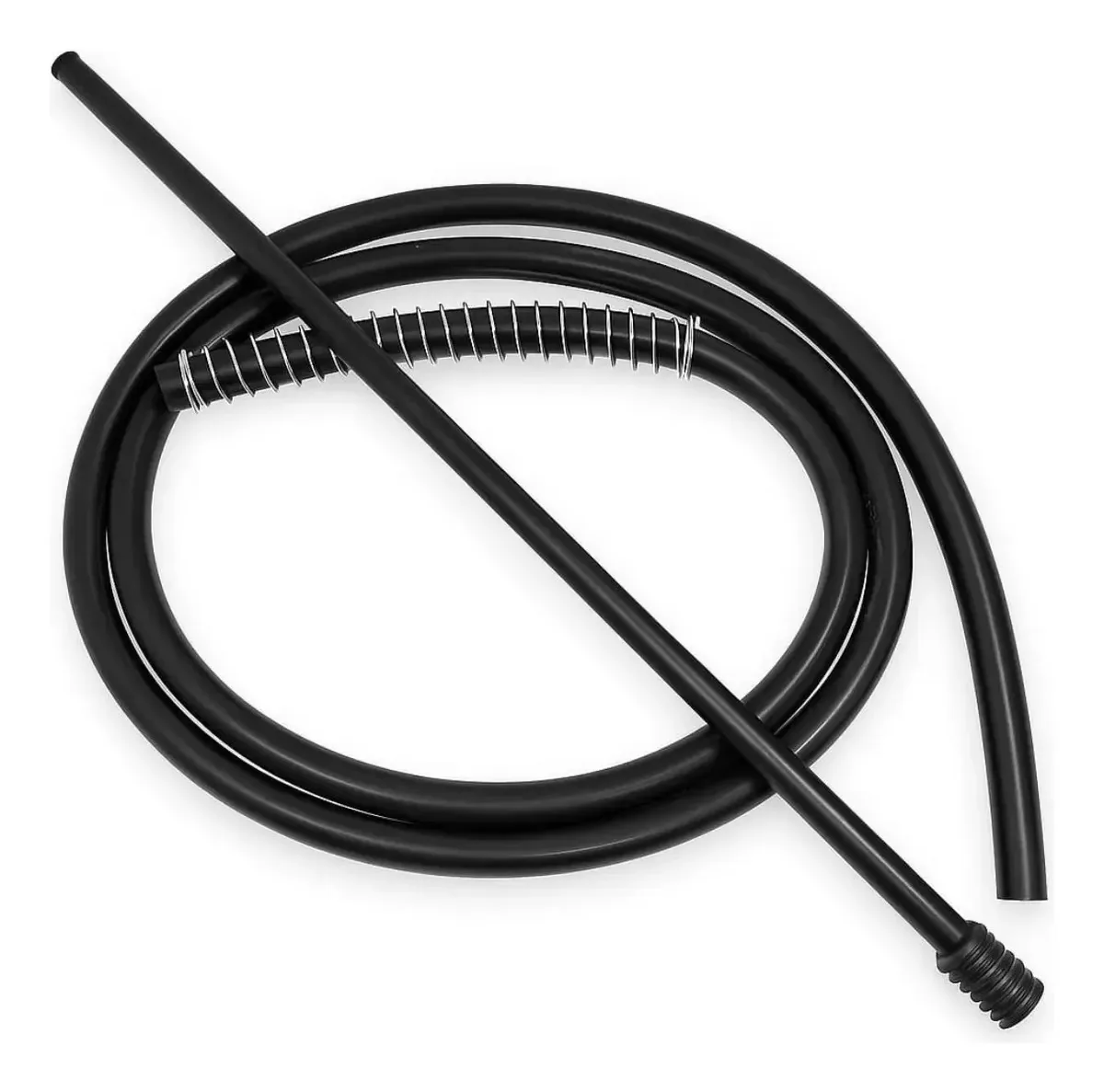 Mangueira Narguile Anti Chamas Silicone Resistente Cores Preto