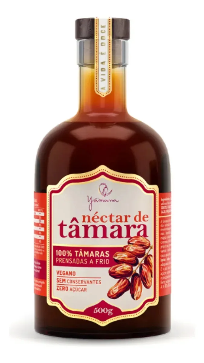 Néctar De Tâmara Yamuna 500g Adoçante Natural Sem Açúcar