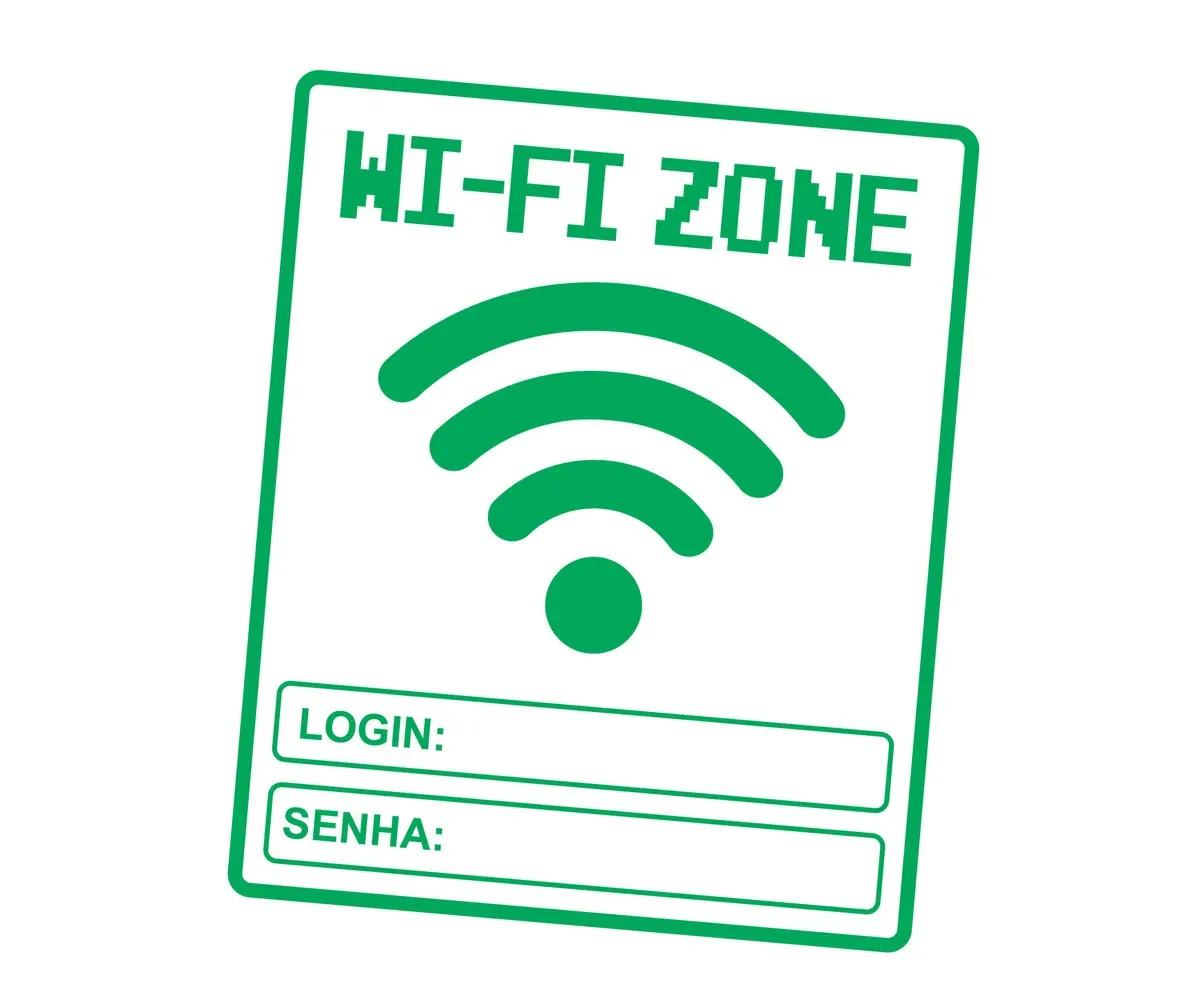 03 Placas Wi-fi Zone Internet Para Clientes 18x15cm Em Pvc Cor Verde