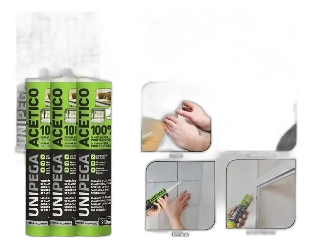 Silicone Acético Incolor 280ml 6