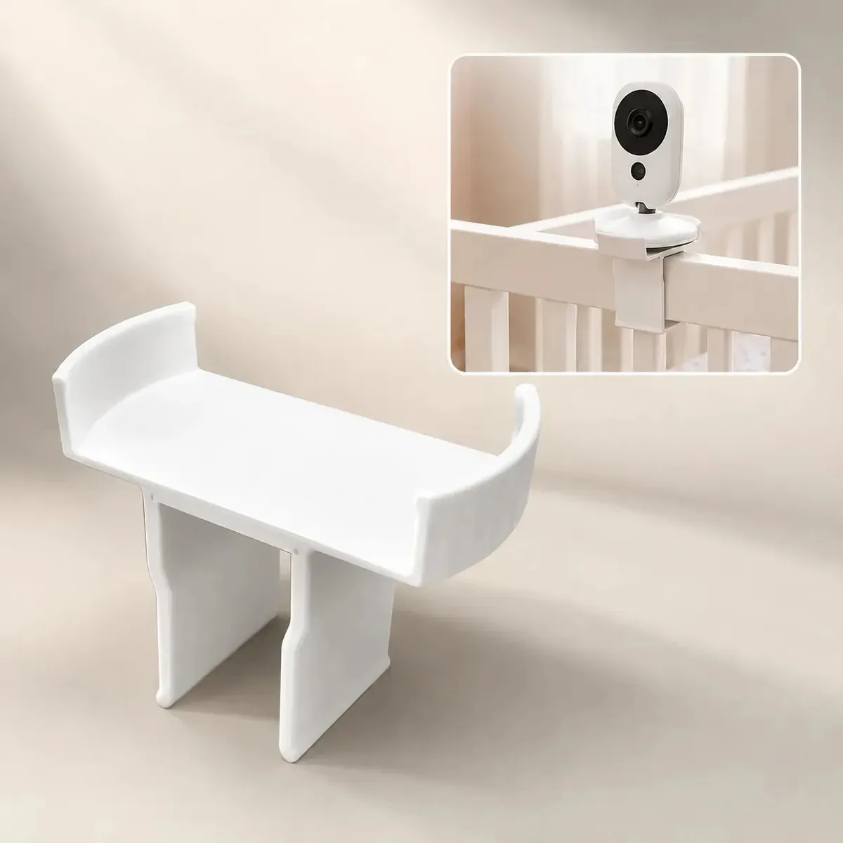 Suporte para Babá Eletrônica Universal Flexível Ajustável Articulado Haste Pescoço de Ganso Compatível com Motorola VTech HelloBaby TakTark Philips Avent e Outros Modelos