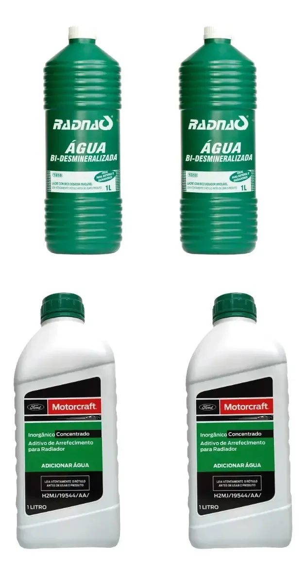 Kit - 2 Aditivos Motorcraft E 2 Águas Desmineralizadas