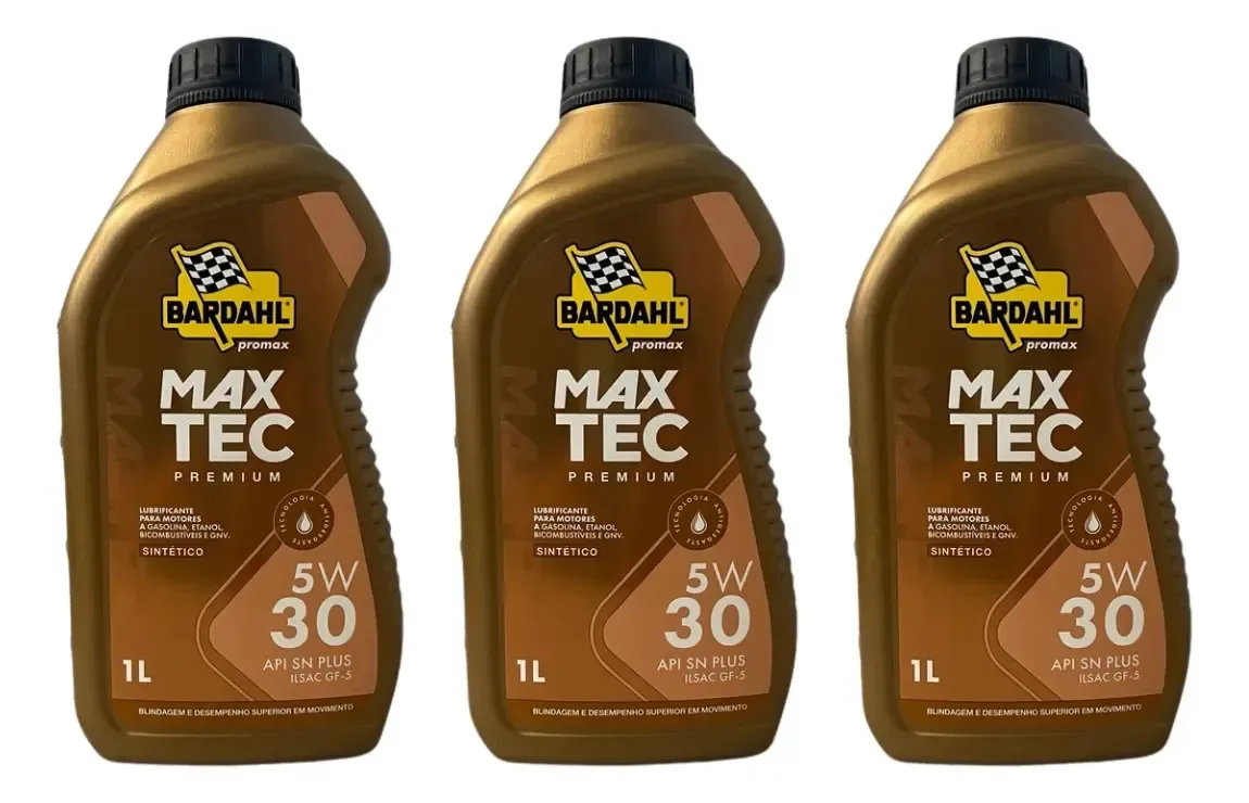 3 Óleos Motor Bardahl Maxtec 5w30