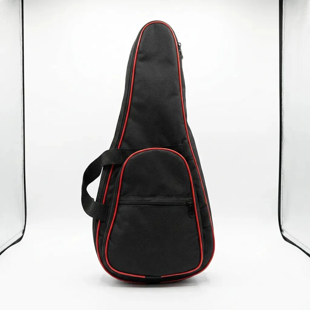 Capa Para Cavaquinho Com Alça Costas E Mão Preto