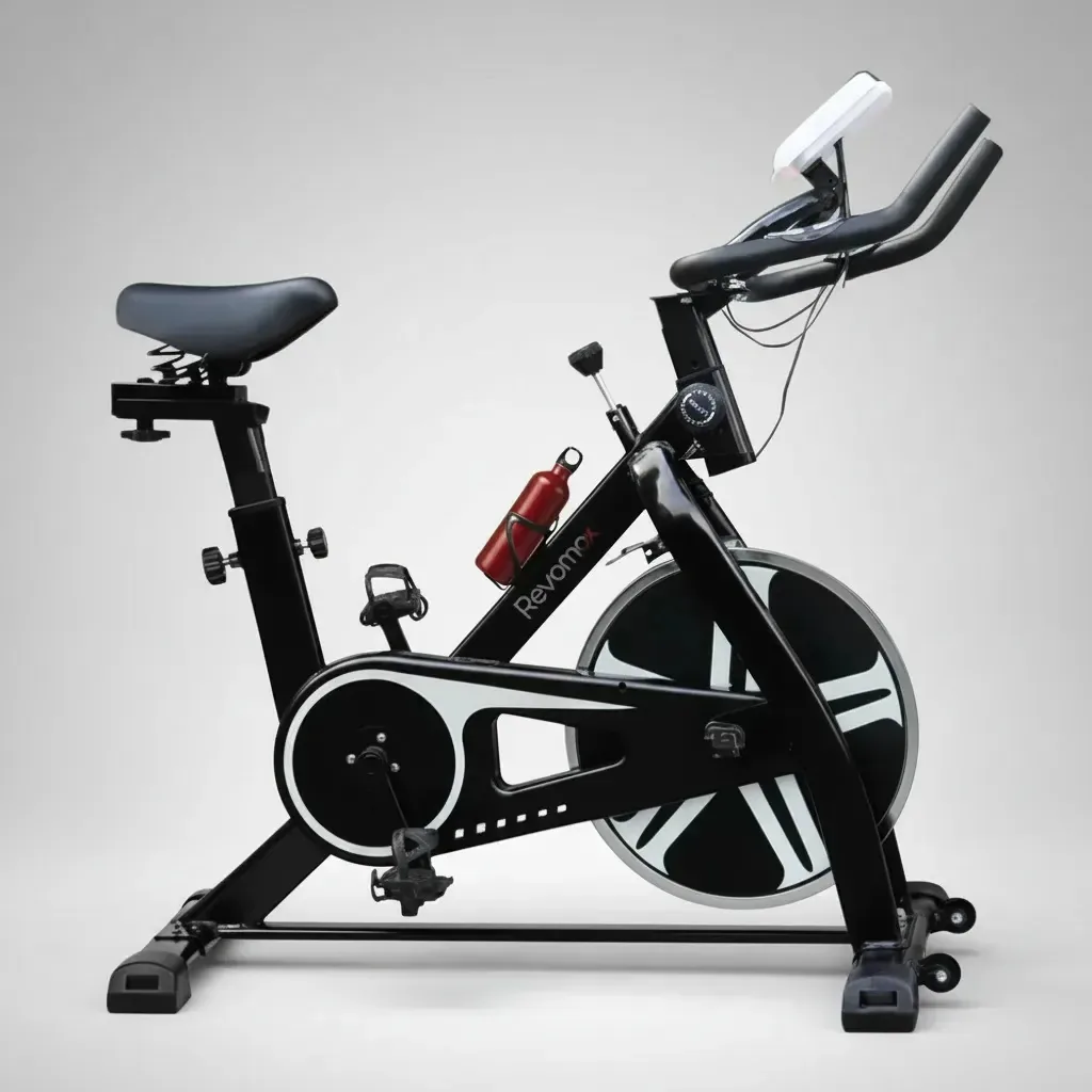 Bicicleta Spinning Ergométrica Profissional 120kg Display Preto