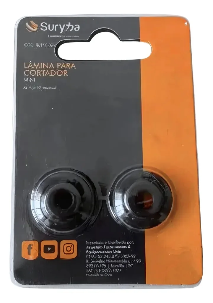2x Lâminas Para Mini Cortador De Tubos Cobre Alumínio Suryha