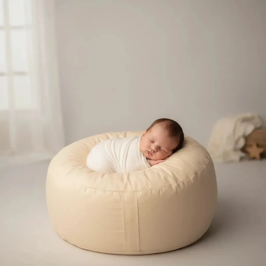 Almofada Para Fotografar Newborn Cheio 100 Cm X 40 Cm Nude