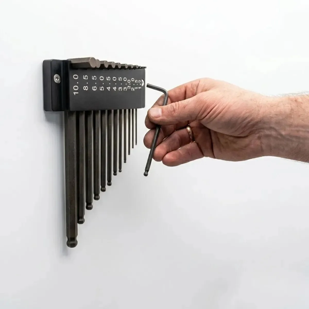 Suporte Organizador Chaves Allen Torx Universal Parede Preto