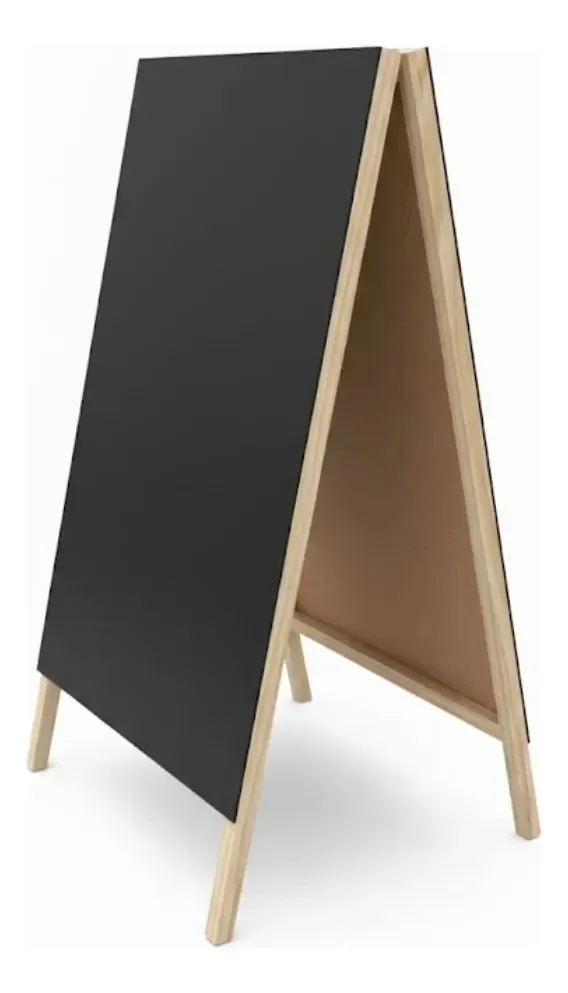Cavalete Publicitário 65x45cm Lousa Dupla Face Propaganda Preto