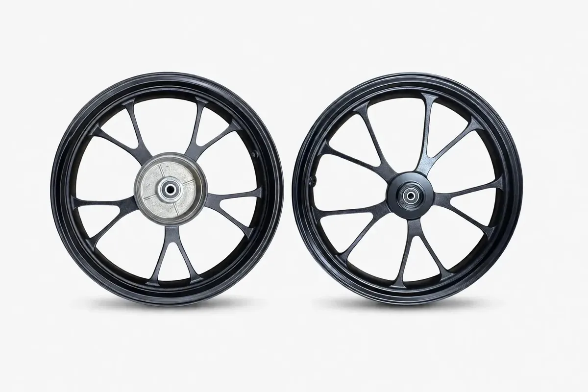 Par Rodas Liga Alumínio Cg 150 Titan Esd Freio Disco Preta