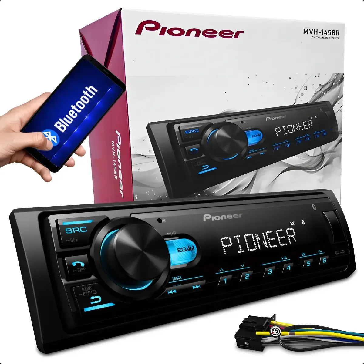 Aparelho Som Automotivo Pioneer Radio Com Bluetooth