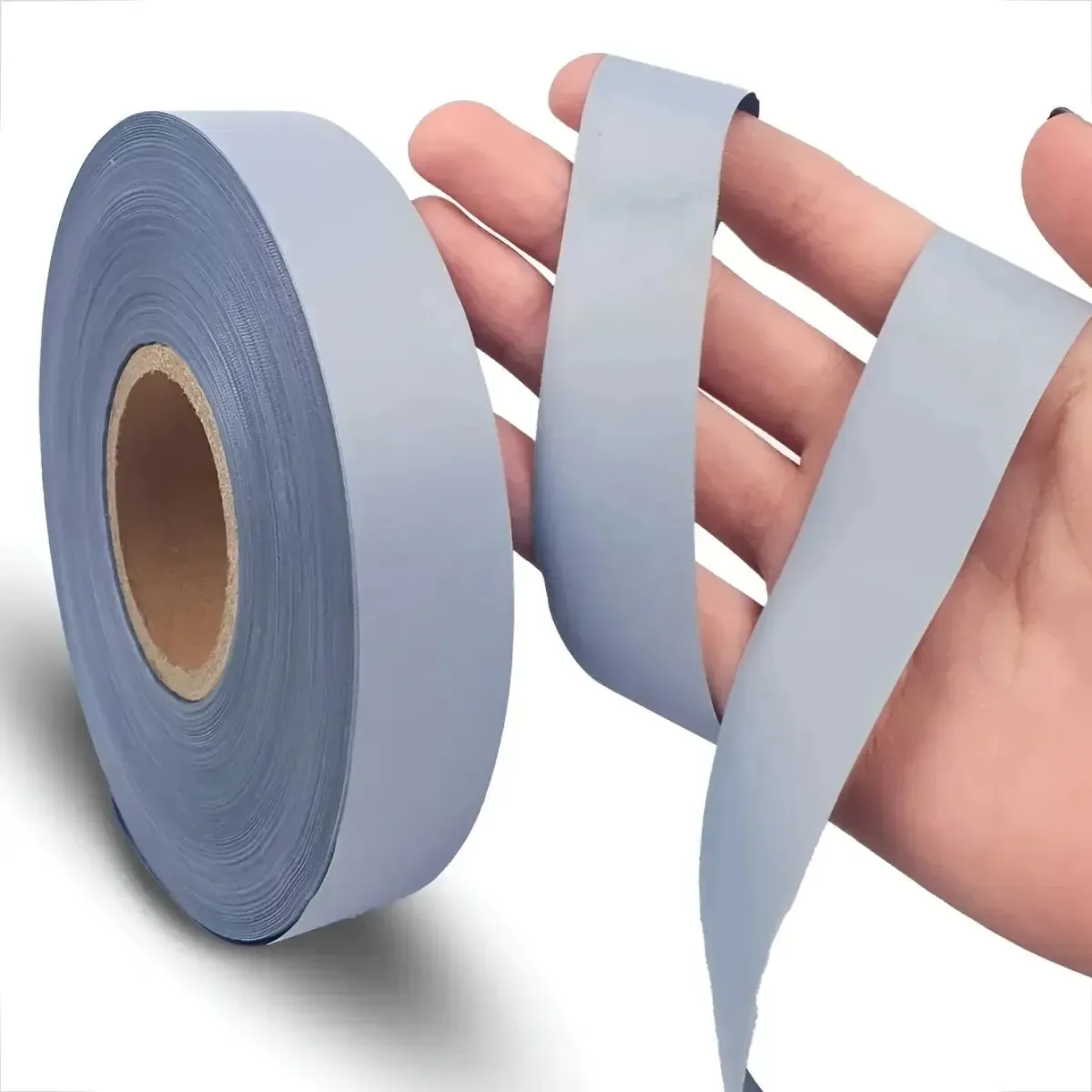 Fita Faixa Refletiva Uniformes 25mm X 5m Cinza