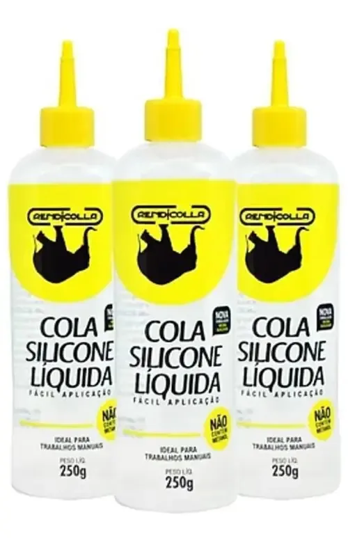 Cola Siliconada 250ml Rendicolla Kit 3 Colas