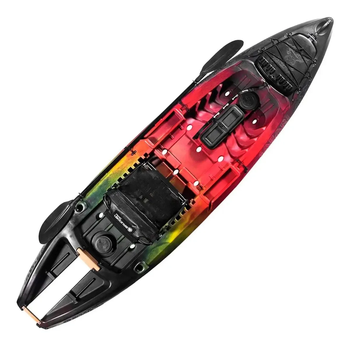 Caiaque De Pesca Brudden Safari Power Jet Com Banco E Remo Cor Acu