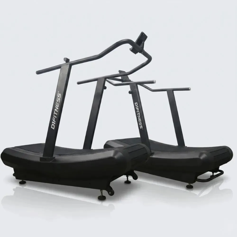 Kit 2 Esteiras Curva Air Runner Com Tração D1fitnes Corrida Preto