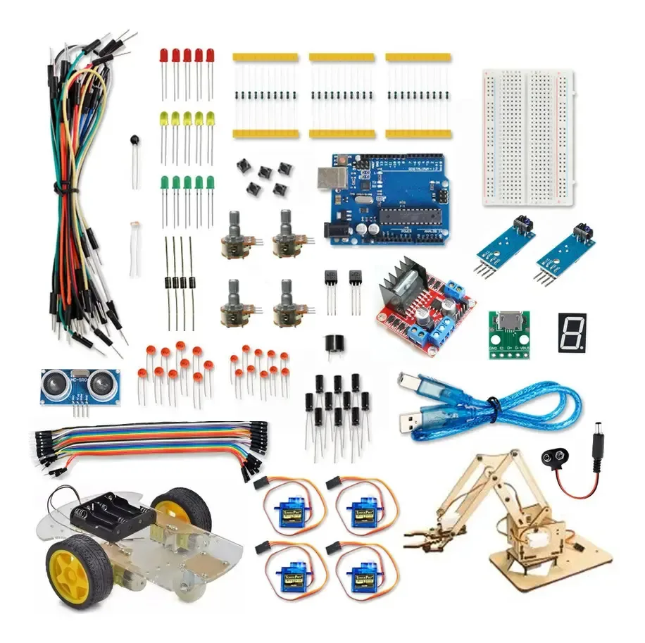 Kit Robótica Para Arduino + Apostila PDF Com Projetos