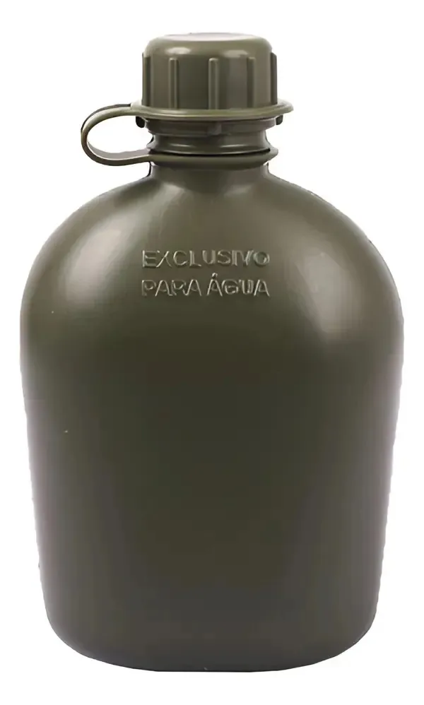 Cantil De Bolso Verde Oliva Militar 900ml Preto