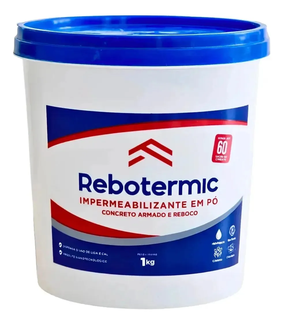 Rebotermic Impermeabilizante 800g Blinda Concreto Armado Branco Não Voável