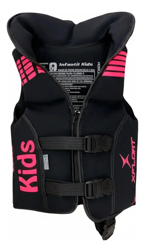 Colete Salva Vidas Kids Rosa Neoprene Homologado P - X-float