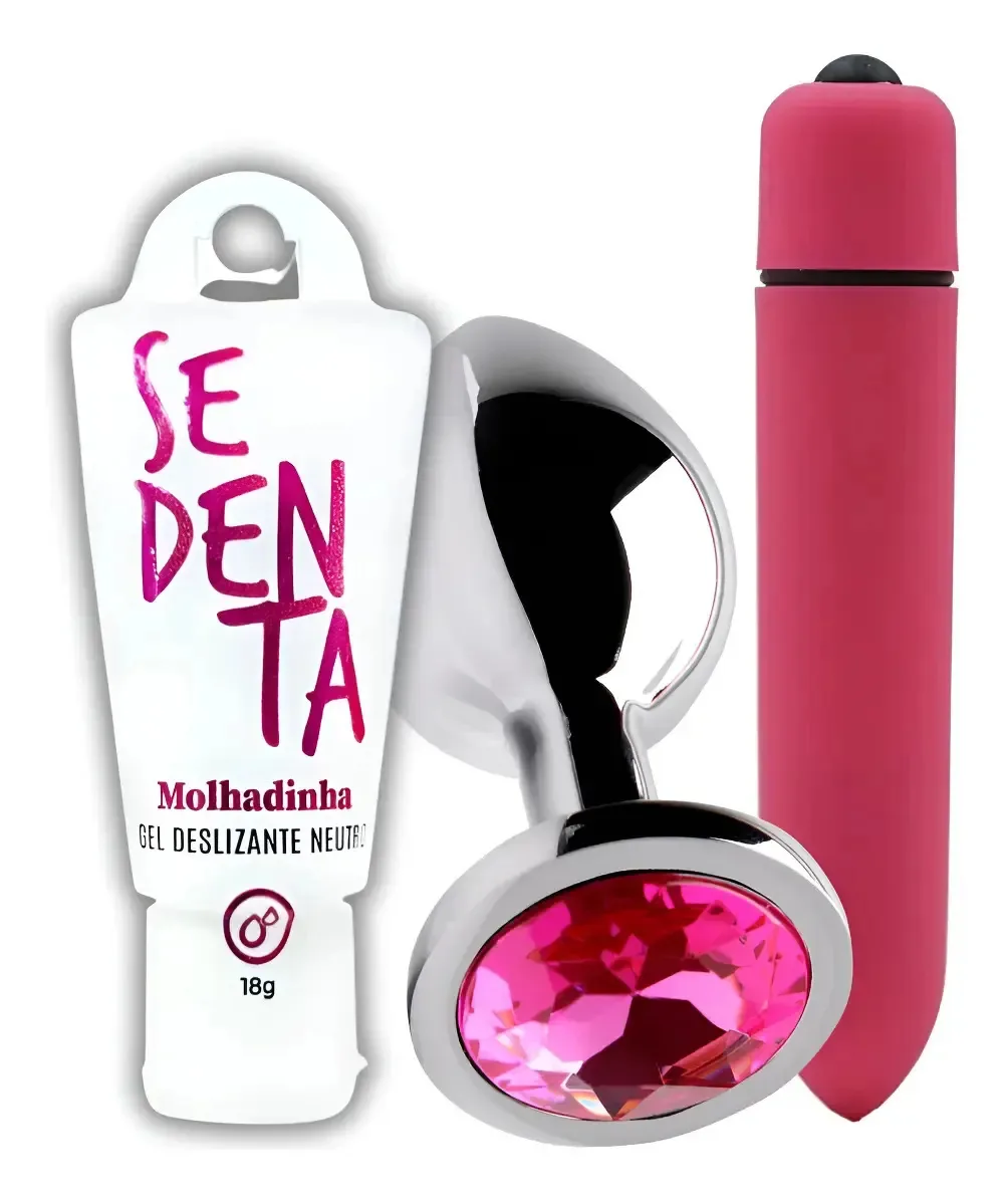Massageador Profissional Aquecimento Plus+ Mini Vibracao Kit Plug P Sedenta M. E Mini Bullet