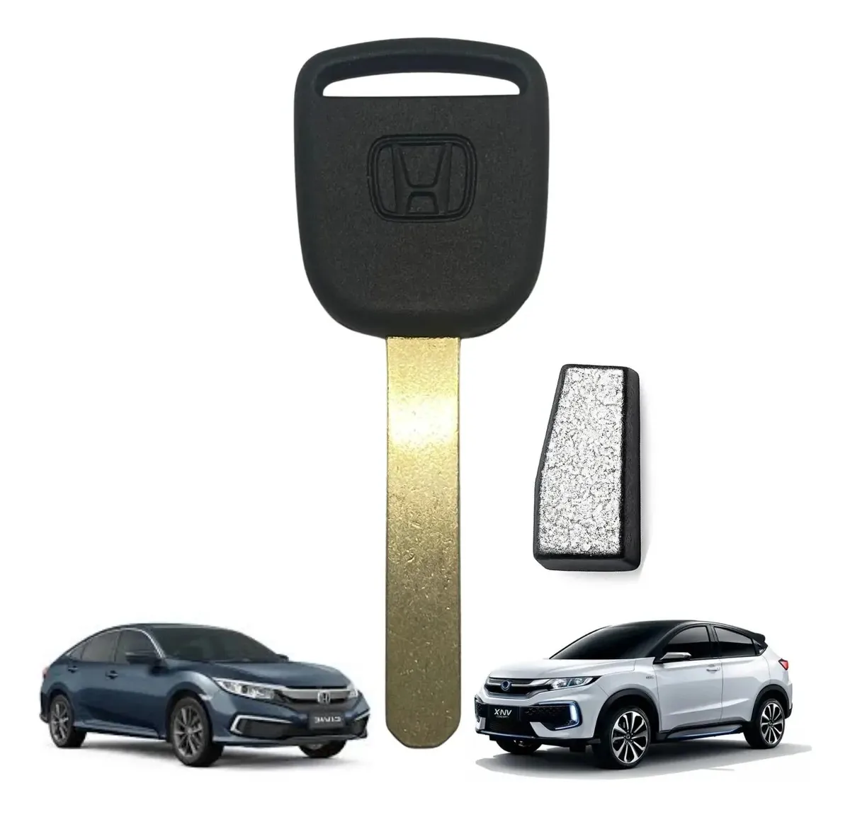 Chave Gaveta Civic Fit Crv City Com Chip Transponder Id47