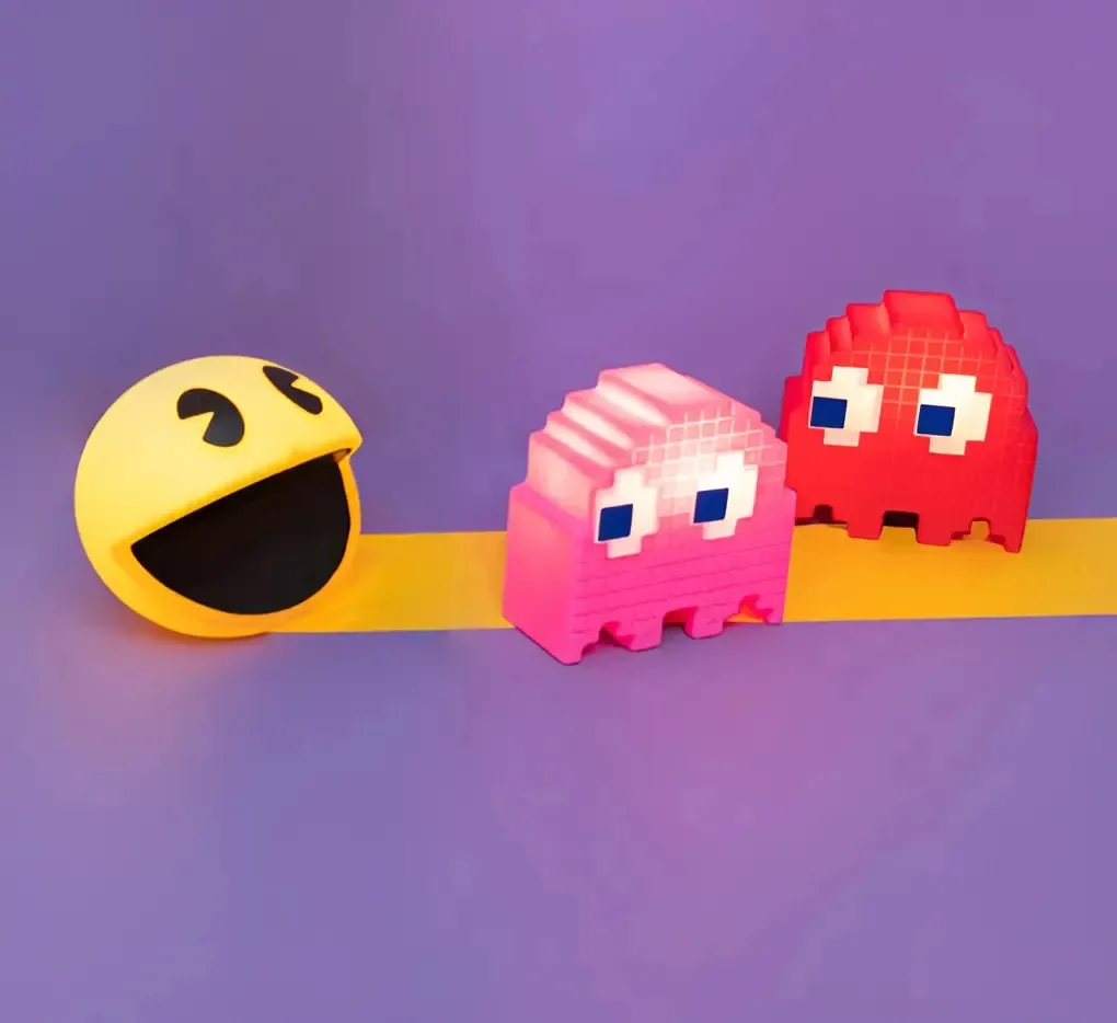 Kit Luminárias Pac-man E Fantasminhas