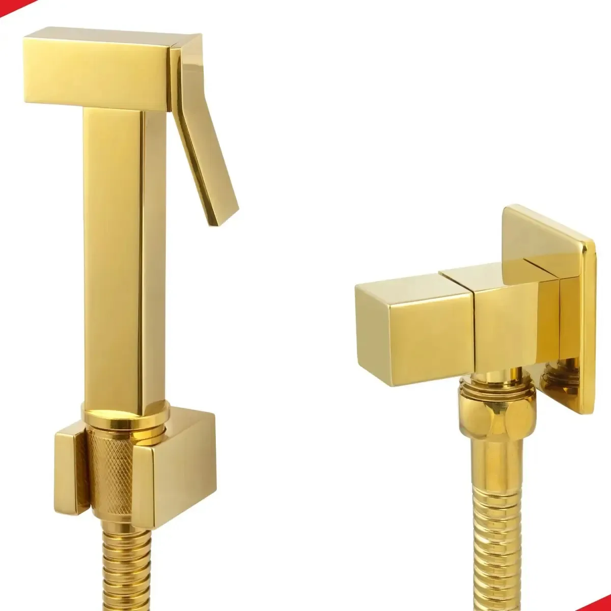 Ducha Higienica Chuveirinho Intima Banheiro Dourada Gold