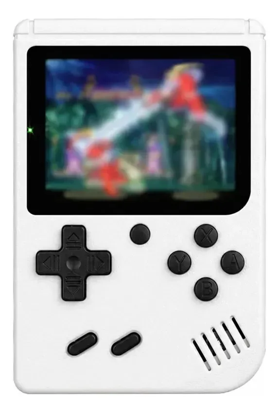 Mini Video Game Portátil 400 Em 1 Retrô Infantil Branco