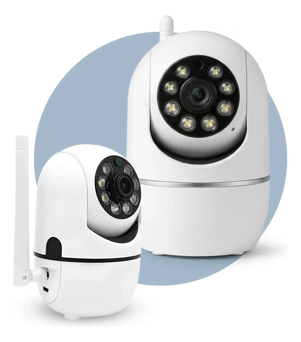 Câmera De Segurança Babá Eletrônica Pets Visão Noturna E Som Ruido Branco Fantech