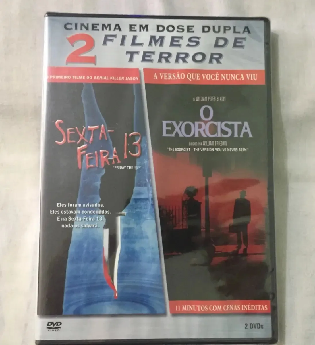 Dvd 2 Filmes Terror: Sexta-feira 13 / O Exorcista - Warner