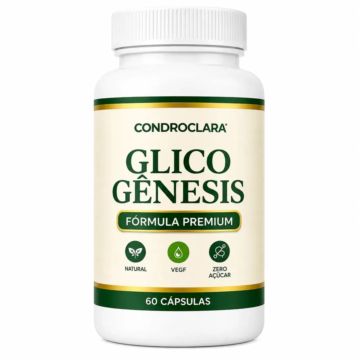 Glico Gênesis 60 Cápsulas | Tratamento Glicose E Diabete | Controla O Excesso De Açúcar No Sangue