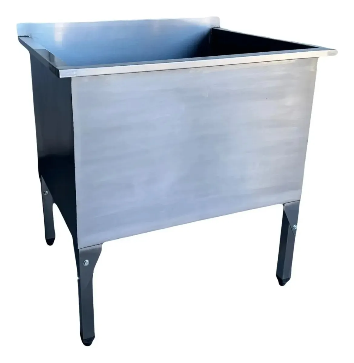 Tanque Inox Industrial Reforçado Alta Resistência 95x75x90cm