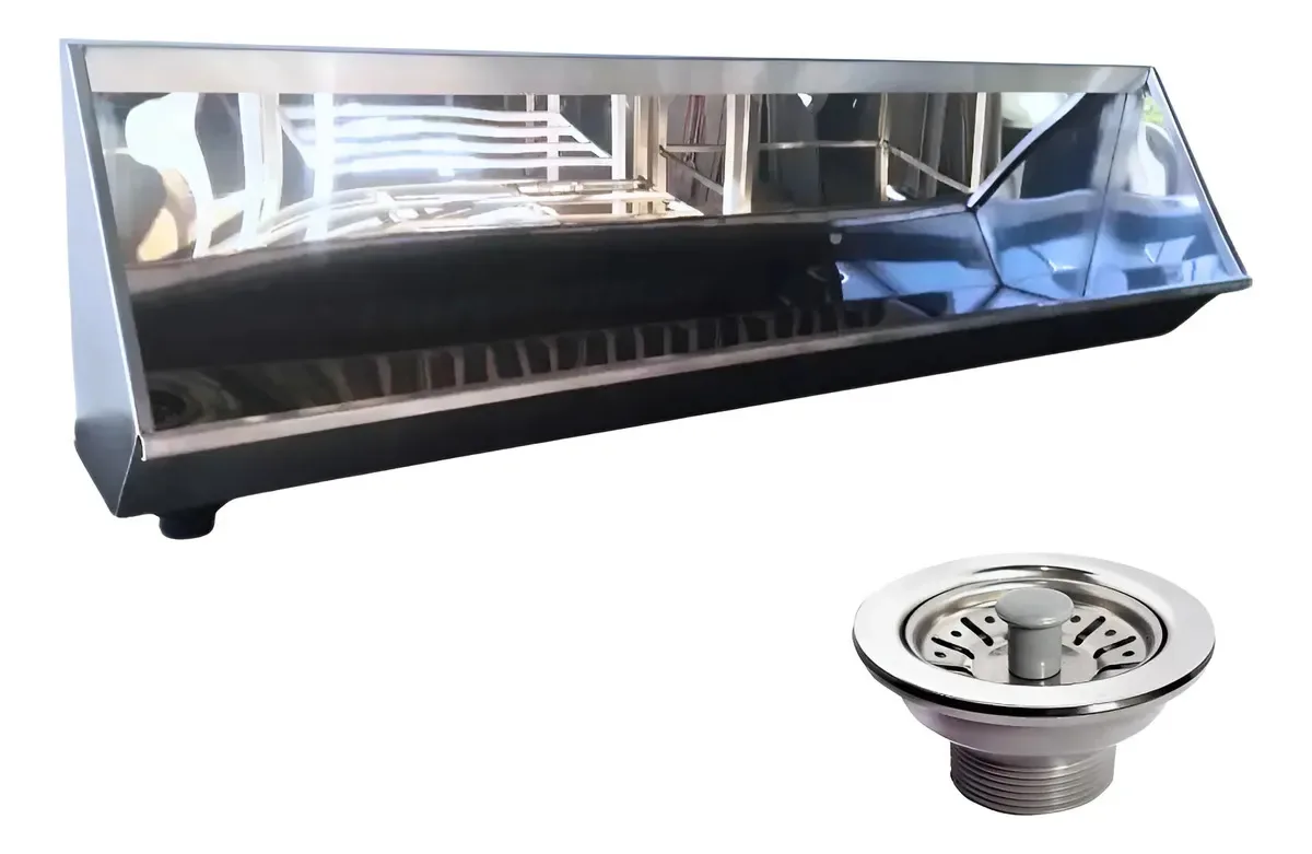 Mictório Coletivo 1,5m Aço Inox 304 Durabilidade Ideal Inox Inox