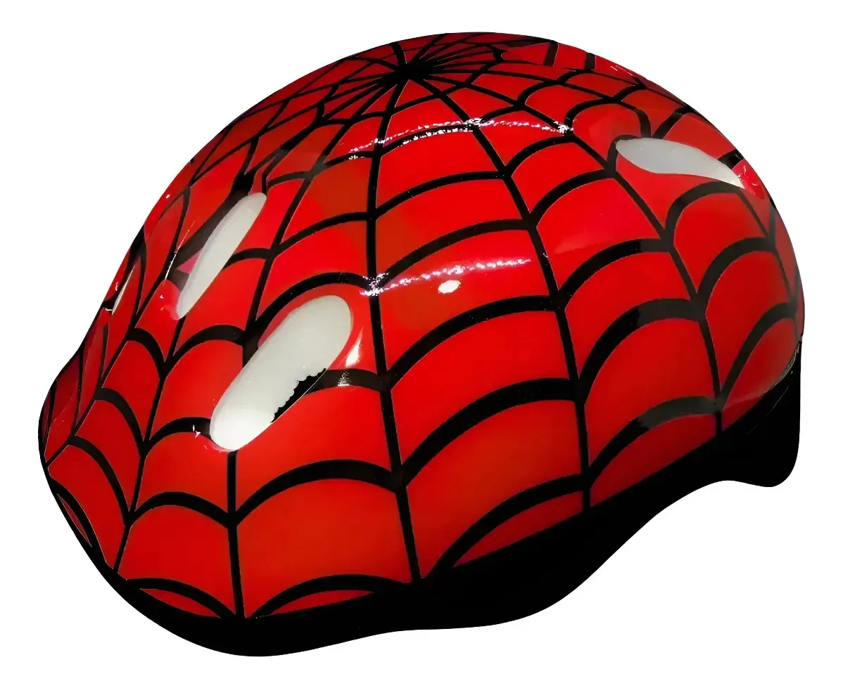 Kit Proteção Infantil Capacete Joelheiras Cotoveleiras Luva Vermelho