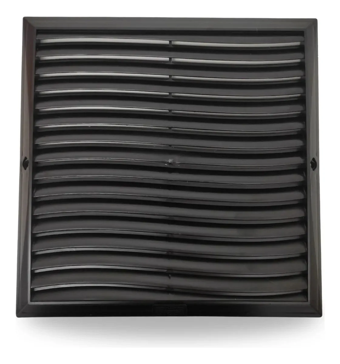 Grade Grelha Ventilação Quadrada Plástico 30x30 C/tela Preta