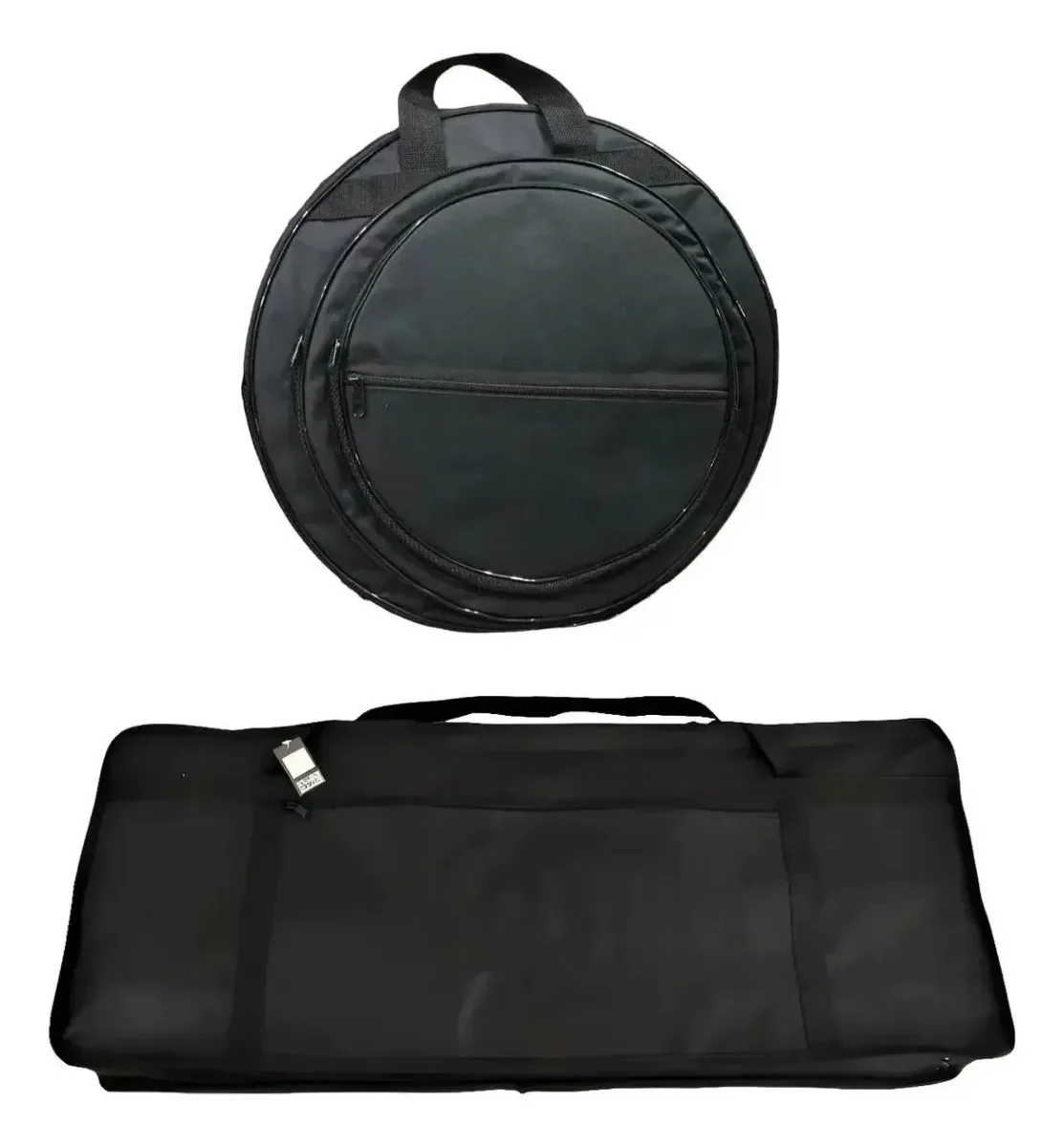 Kit Capa Pratos Bateria Acolchoada + Bag Ferragens Soundbags Preto