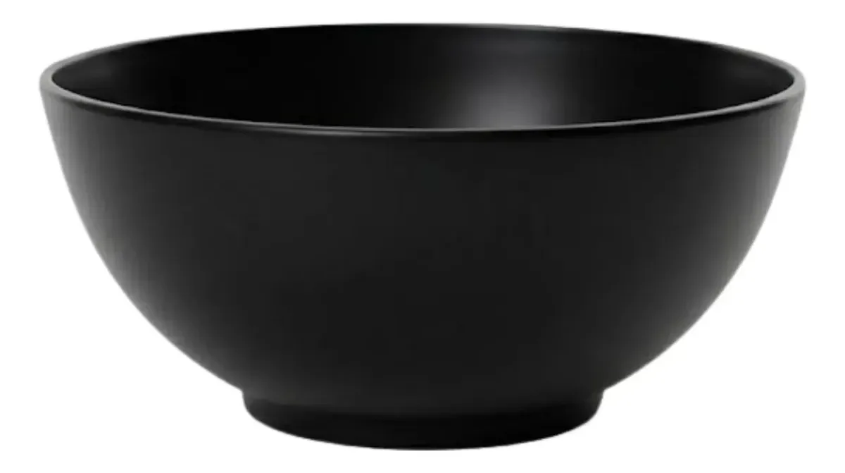 Tigelas Cumbuca 400ml Preto Cumbucas Bowls Plástico Giotto