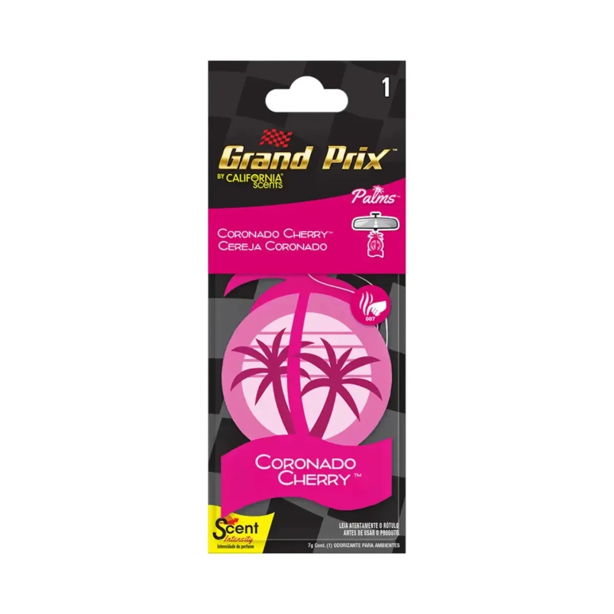 Aromatizante Automotivo Grand Prix Palms Cereja Original California Scents Cheirinho Carro