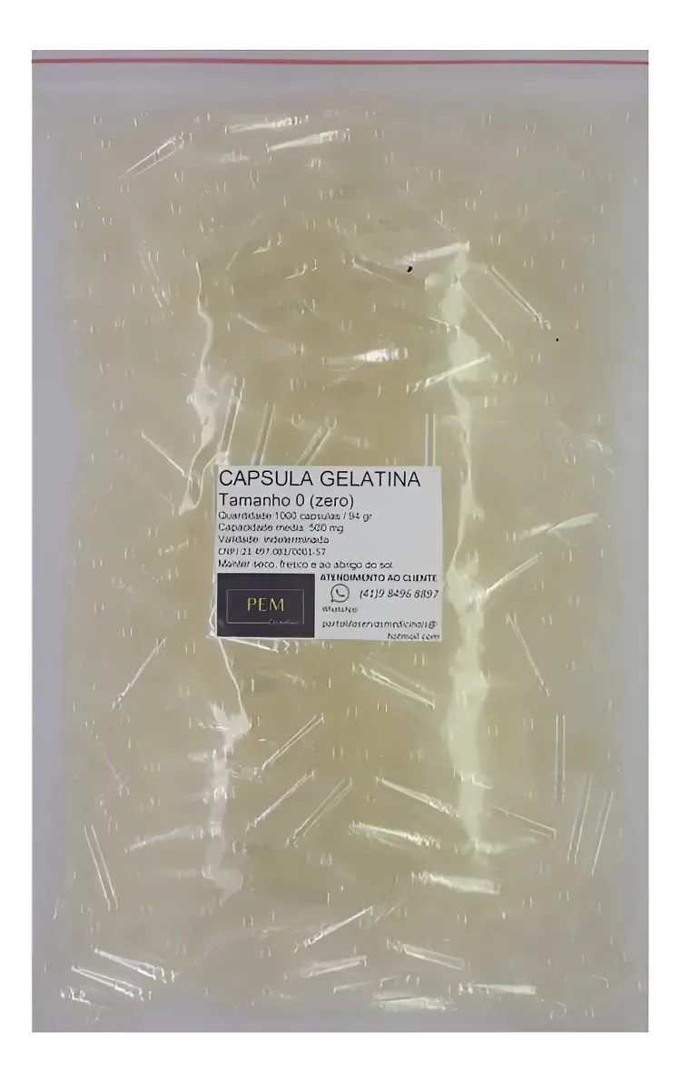 Cápsulas Vazias Pem Cosméticos Cápsulas De Gelatina Vazia N 0 Tamanho 0 Transparente